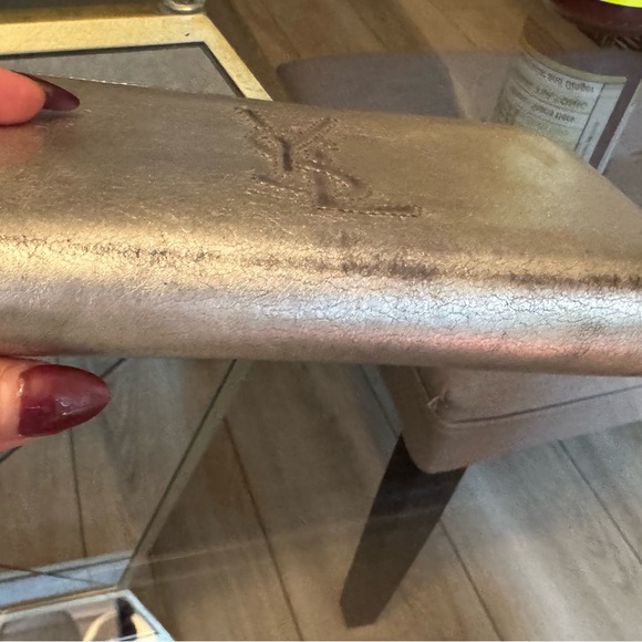 Yves Saint Laurent Silver Wallet - Picture 2 of 4